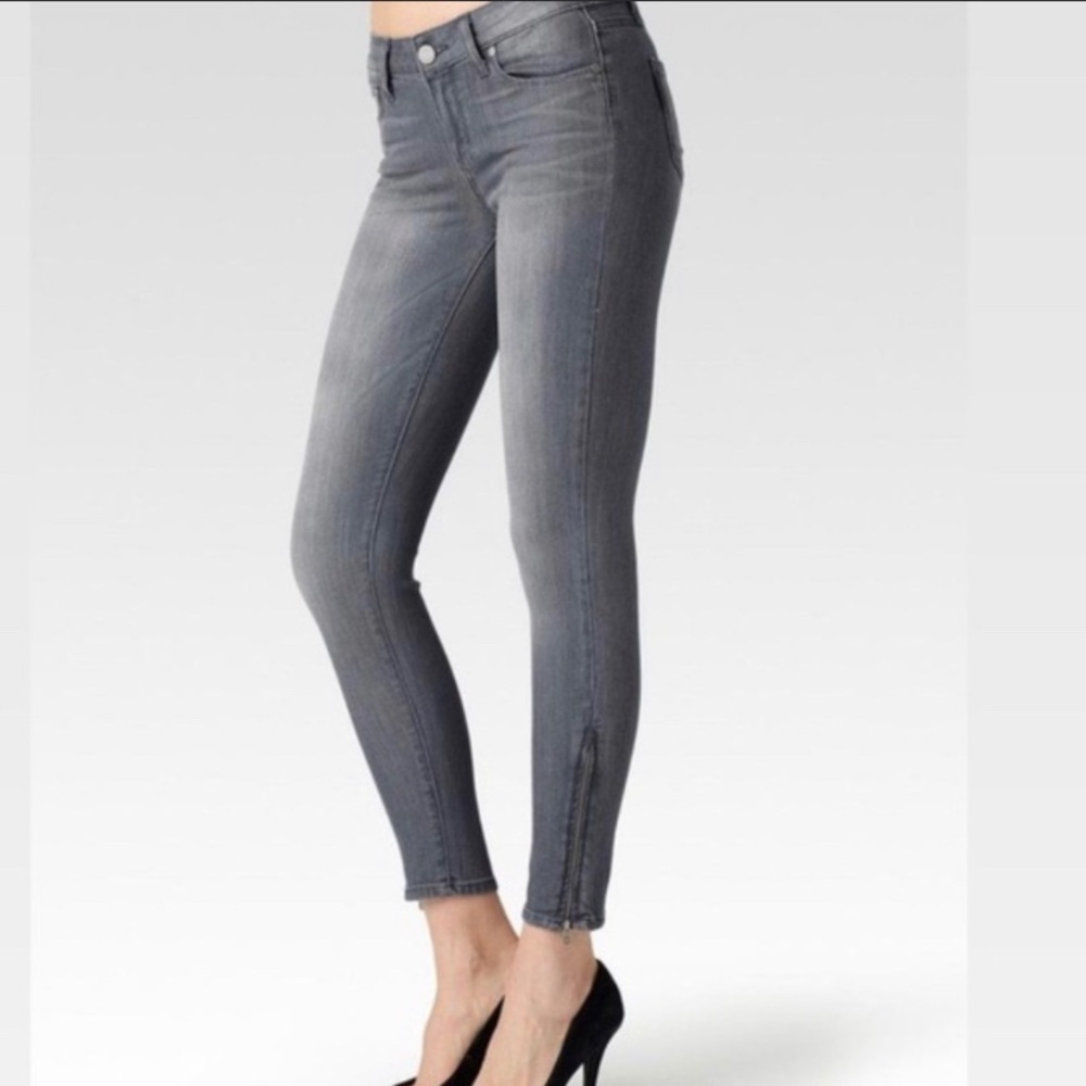 Paige Gray Verdugo Ankle Skinny Jeans Size 28